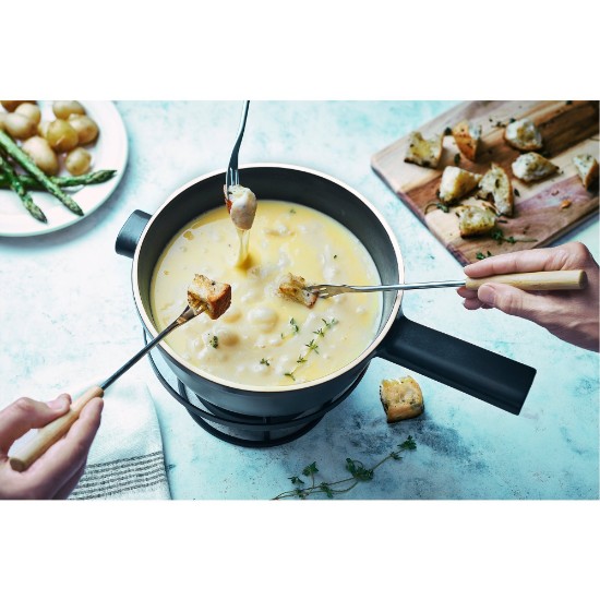 Set fondue, 22cm/2,1L, "Delight", Slate - Emile Henry