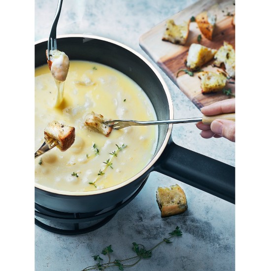 Set fondue, 22cm/2,1L, "Delight", Slate - Emile Henry