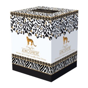 Cana portelan, 350ml, cu capac si infuzor, Atmosphere Savana", portelan - Nuova R2S