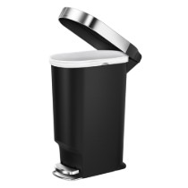 Cos de gunoi Slim, cu pedala, 40 L, plastic, Negru - simplehuman