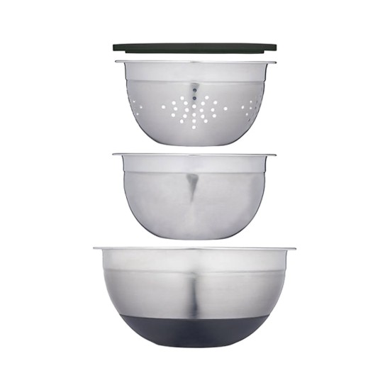 Set boluri 4 piese, inox, “MasterClass” - Kitchen Craft