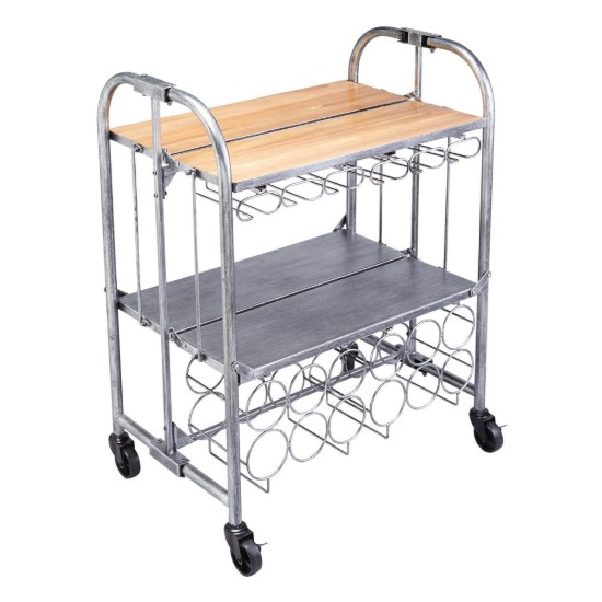 Carucior pentru bar, otel carbon, "Home Bar Drinks" - BarCraft