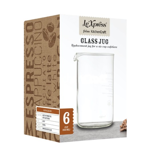 Cana sticla pentru Cafetiera French Press, 850ml - Kitchen Craft