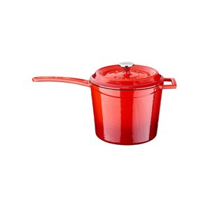 Cratita sos, fonta, 18cm/3,2L, "Trendy", Rosu - LAVA