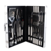 Set 24 piese pentru gratar, inox  - Zokura