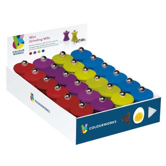 Rasnita pentru sare/piper, 7 cm, plastic - Colourworks