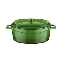 Cratita ovala, fonta, 27cm/3,91L, "Trendy", Verde - LAVA