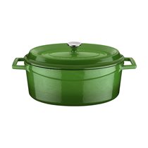 Cratita ovala, fonta, 29cm/4,67L, "Trendy", Verde - LAVA