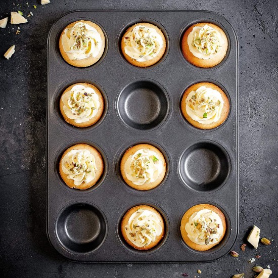 Tava pentru mini-tarte, otel, 32 x 24 cm, "Master Class" - Kitchen Craft