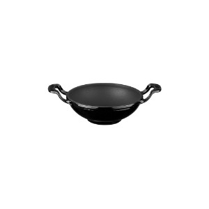 Tigaie wok, fonta, 16 cm, Negru - LAVA