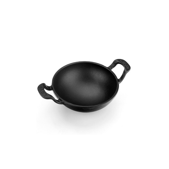 Tigaie wok, fonta, 16 cm, Negru - LAVA