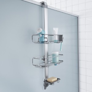 Suport ajustabil pentru cabina dus, aluminiu anodizat - simplehuman