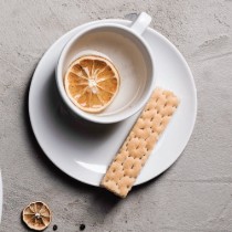 Ceasca pentru ceai cu farfurioara, portelan, 207ml, "Gastronomi Soley" - Porland