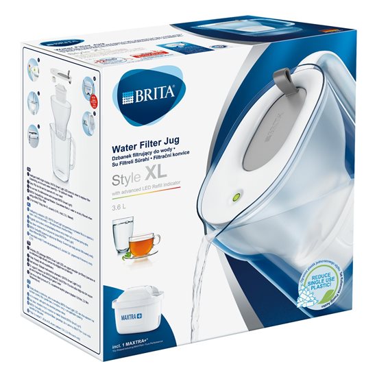 Cana filtranta BRITA Style XL 3,6L Maxtra+ (grey)