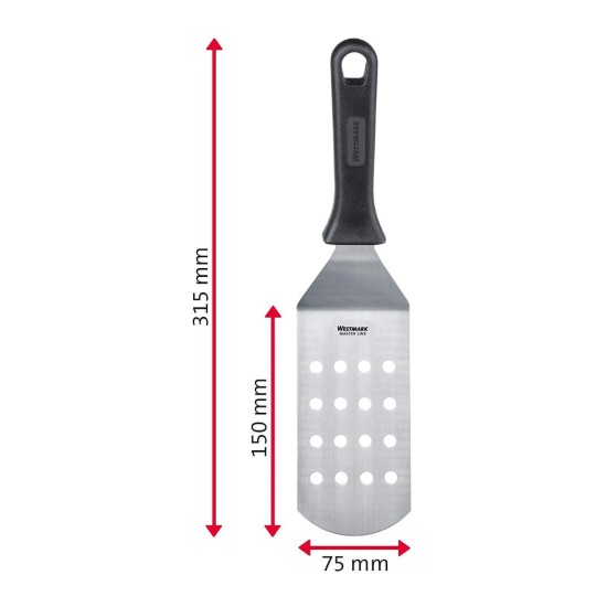 Spatula cu perforatii, inox, 15 x 7,5 cm, "Master Line" - Westmark