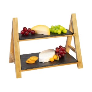 Etajera servire cu 2 nivele, 35,5 x 22 x 27 cm, ardezie - Westmark