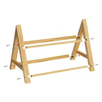 Etajera servire cu 2 nivele, 35,5 x 22 x 27 cm, ardezie - Westmark