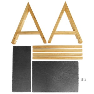 Etajera servire cu 2 nivele, 35,5 x 22 x 27 cm, ardezie - Westmark