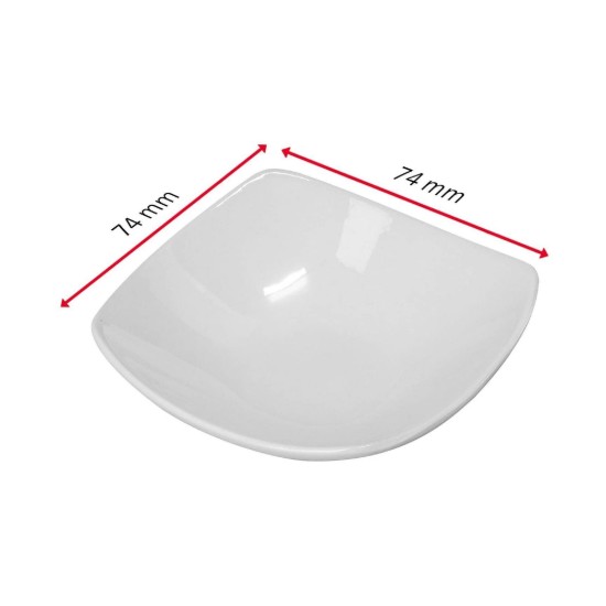 Set 4 mini-boluri patrate, 7,4 cm, ceramica, "Tapas + Friends" - Westmark