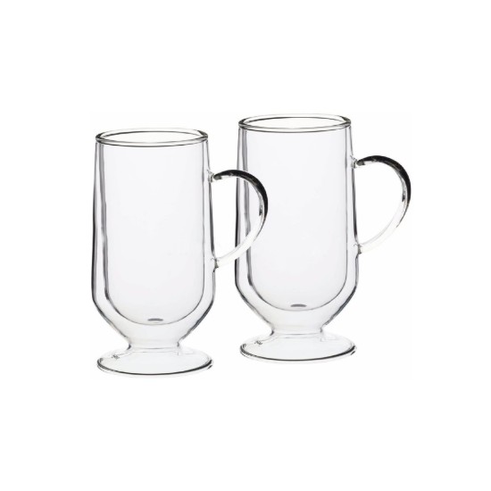 Set 2 cani Irish Coffee, cu perete dublu, 275ml, LE’XPRESS - Kitchen Craft