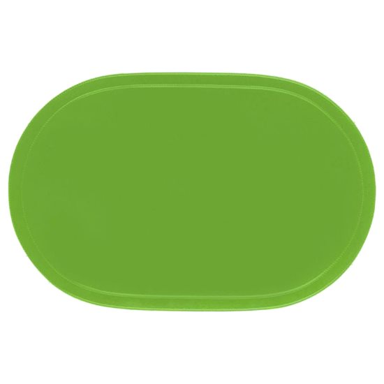 Suport farfurii (napron) oval, 45,5 x 29 cm, vinil, Verde, "Fun" - Saleen