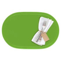 Suport farfurii (napron) oval, 45,5 x 29 cm, vinil, Verde, "Fun" - Saleen