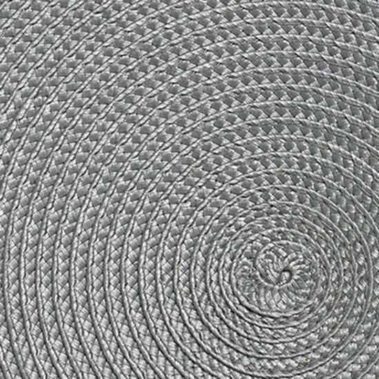 Suport farfurii (napron) rotund, 38x38 cm, vinil, Gri, "Circle" - Saleen