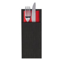 Set 6 suporturi pentru tacamuri, plastic, 24 x 9 cm, "Rahmen", Antracit - Saleen