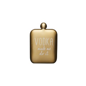 Butelca inox, "Vodka made me do it", 175ml - BarCraft