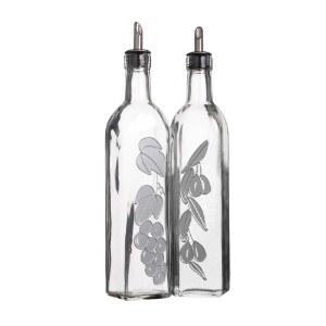 Set 2 dozatoare ulei/otet, 500 ml, sticla, "World of Flavours" - Kitchen Craft