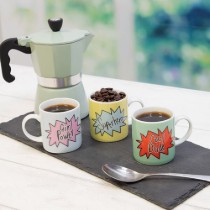 Ceasca espresso, portelan, 80ml, "Cool Dude" - Kitchen Craft
