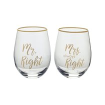 Set 2 pahare vin, sticla, 468ml, "Cheers" - Mikasa