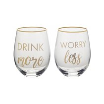 Set 2 pahare vin, sticla, 468ml, "Cheers" - Mikasa