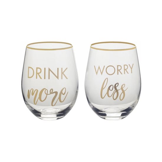 Set 2 pahare vin, sticla, 468ml, "Cheers" - Mikasa