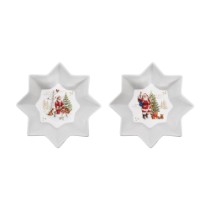 Set 2 boluri, portelan, 14cm, "CHRISTMAS MEMORIES" - Nuova R2S