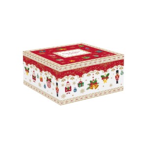 Set ceasca cu farfurioara, portelan, 175ml, "CHRISTMAS ORNAMENTS" - Nuova R2S