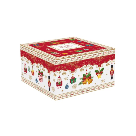 Set 2 cesti cafea cu farfurioara, , portelan, 80 ml, "CHRISTMAS ORNAMENTS" - Easy Life
