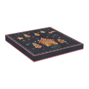 Set platou si paleta tort, portelan, 32cm, "GINGERBREAD" - Nuova R2S