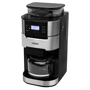 Cafetiera electrica cu rasnita, 1,5L, 1050W, "Roma", Negru - Princess