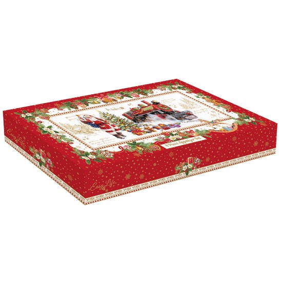 Set servire aperitive 4 piese, 36x16cm, "CHRISTMAS MEMORIES" - Nuova R2S