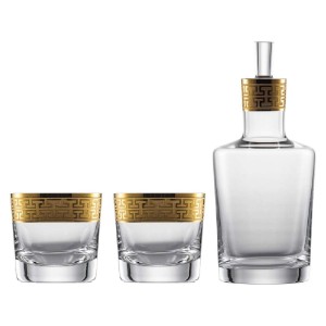 Set decantor cu 2 pahare whisky, sticla cristalina, "Gold Classic" - Schott Zwiesel