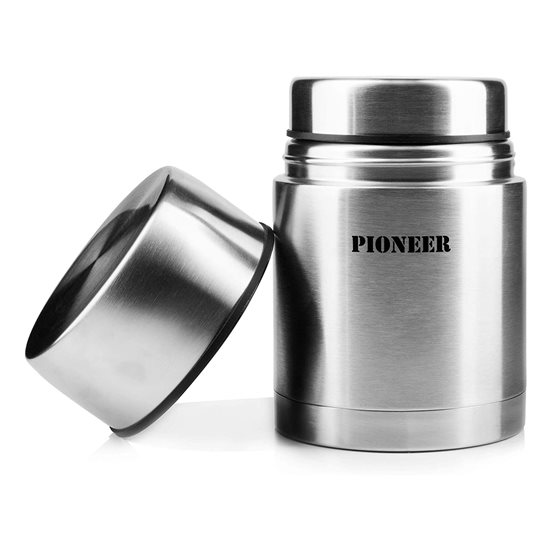 Termos pentru supa, inox, 700 ml, "Pioneer", Argintiu - Grunwerg