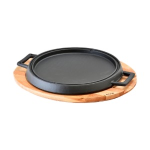 Grill fonta, 28 cm, cu suport - LAVA
