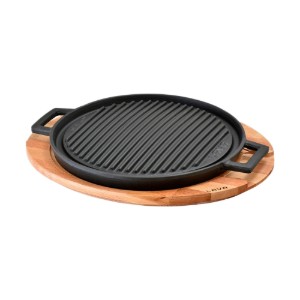 Grill fonta, 28 cm, cu suport - LAVA