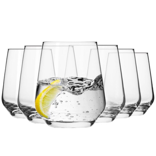Set 6 pahare soft drinks, sticla, 430ml, "Splendour" - Krosno