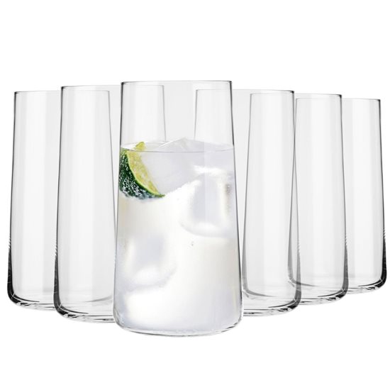 Set 6 pahare long drinks, sticla, 540ml, "Avant-Garde" - Krosno