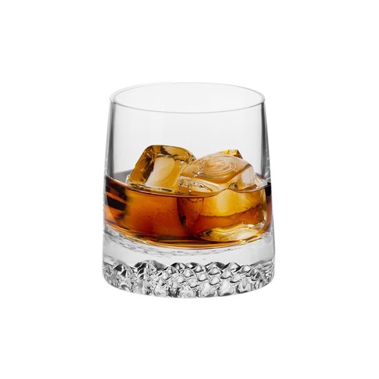 Set decantor si 6 pahare whisky, sticla, "Fjord" - Krosno