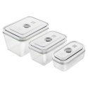 Set 3 caserole vidare, sticla, 