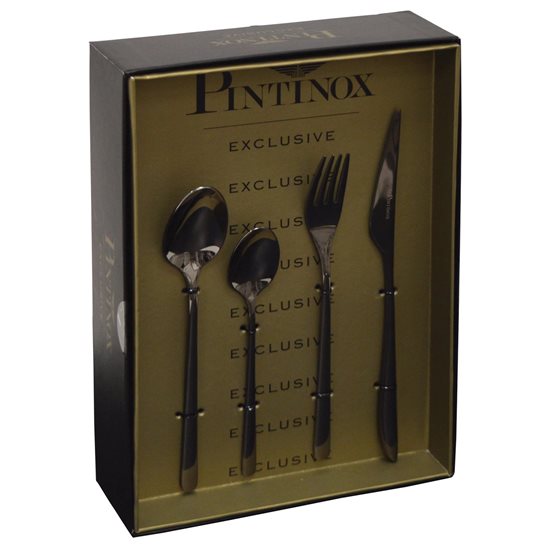 Set tacamuri 24 piese "Florence by Night", inox - Pintinox