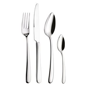 Set tacamuri 24 piese "Savoy", inox - Pintinox